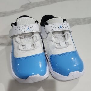 Kids' Jordan Blue and White Shoes